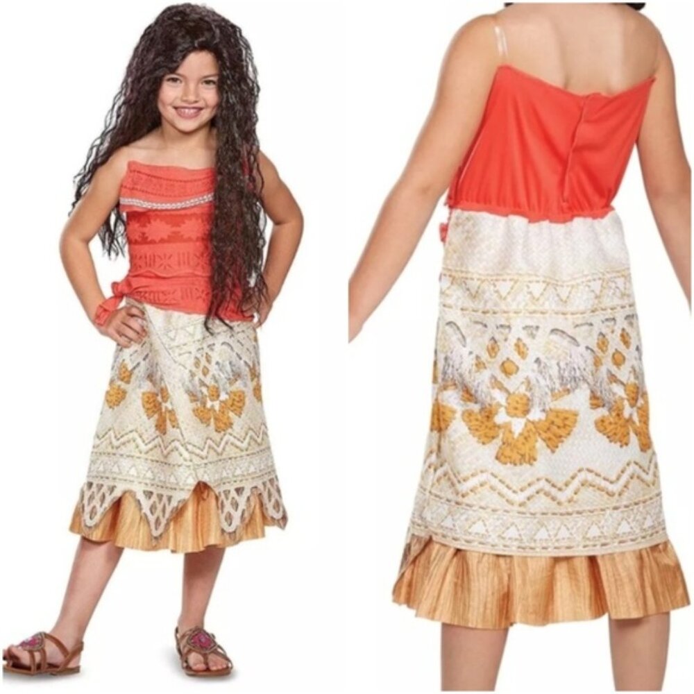 Disney Princess Moana Costume Dress Girls